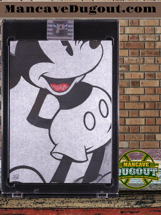 Silver & Black Mickey Pieces — Disney - Original Art Sketch Card by Scott Cook - One of a Kind Hand Drawn Artwork