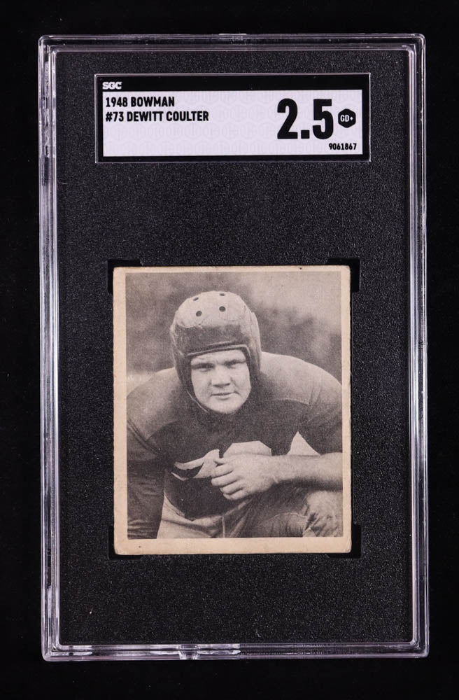 Tex Coulter — 1948 Bowman #73 RC - SGC 2.5 (Good+) - Classic Post War Rookie Card