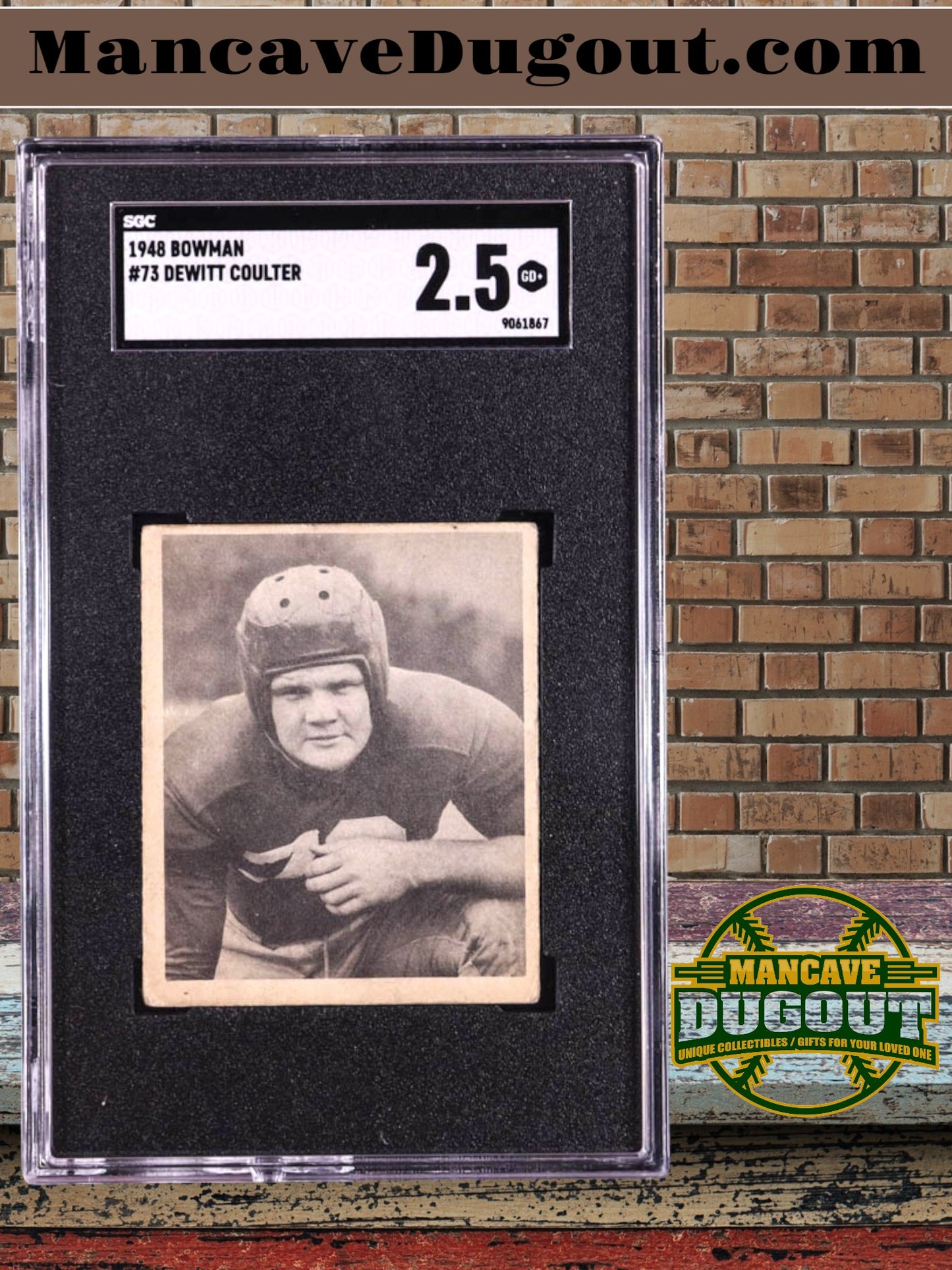 Tex Coulter — 1948 Bowman #73 RC - SGC 2.5 (Good+) - Classic Post War Rookie Card