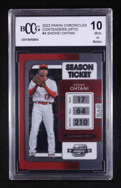 Shohei Ohtani 2022 Panini Chronicles Contenders Optic #4 – BCCG 10 Mint or Better