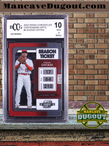 Shohei Ohtani 2022 Panini Chronicles Contenders Optic #4 – BCCG 10 Mint or Better