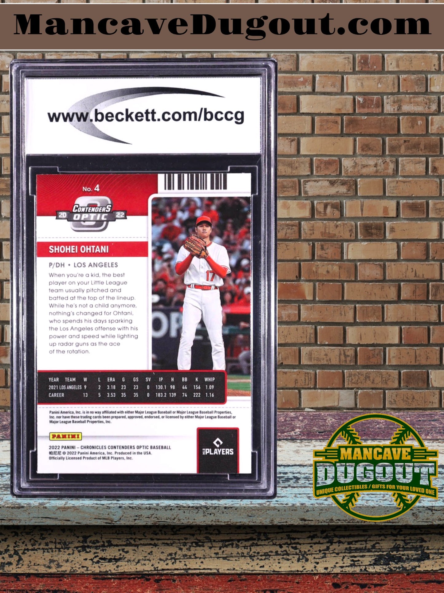 Shohei Ohtani 2022 Panini Chronicles Contenders Optic #4 – BCCG 10 Mint or Better