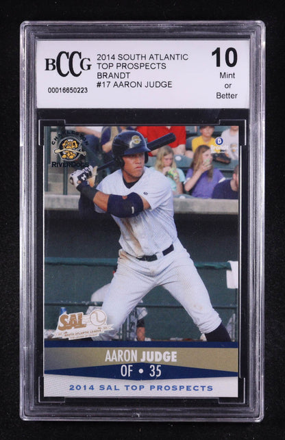 Aaron Judge 2014 South Atlantic Top Prospects Brandt #17 Rookie Card – BCCG 10 GM