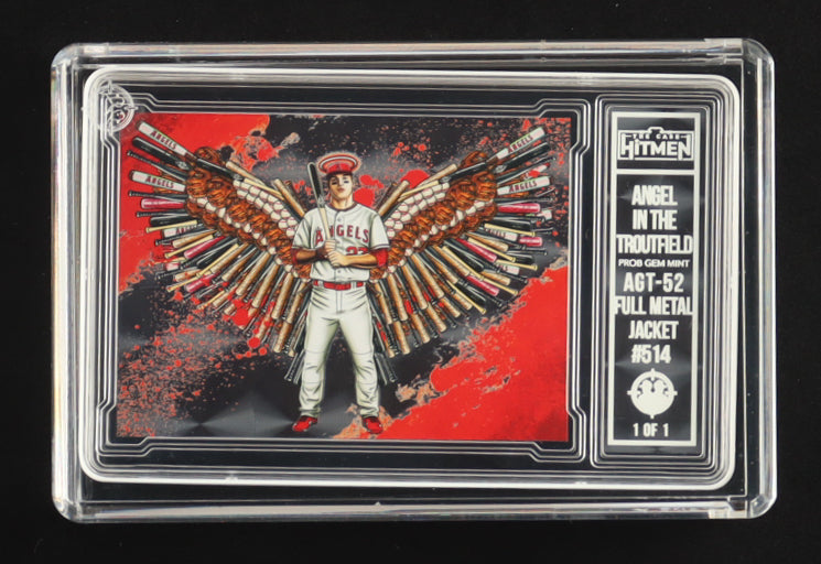 Mike Trout – Angel In The Troutfield – Full Metal Jacket - 2026 The Case Hitmen • Artist Proof 1/1