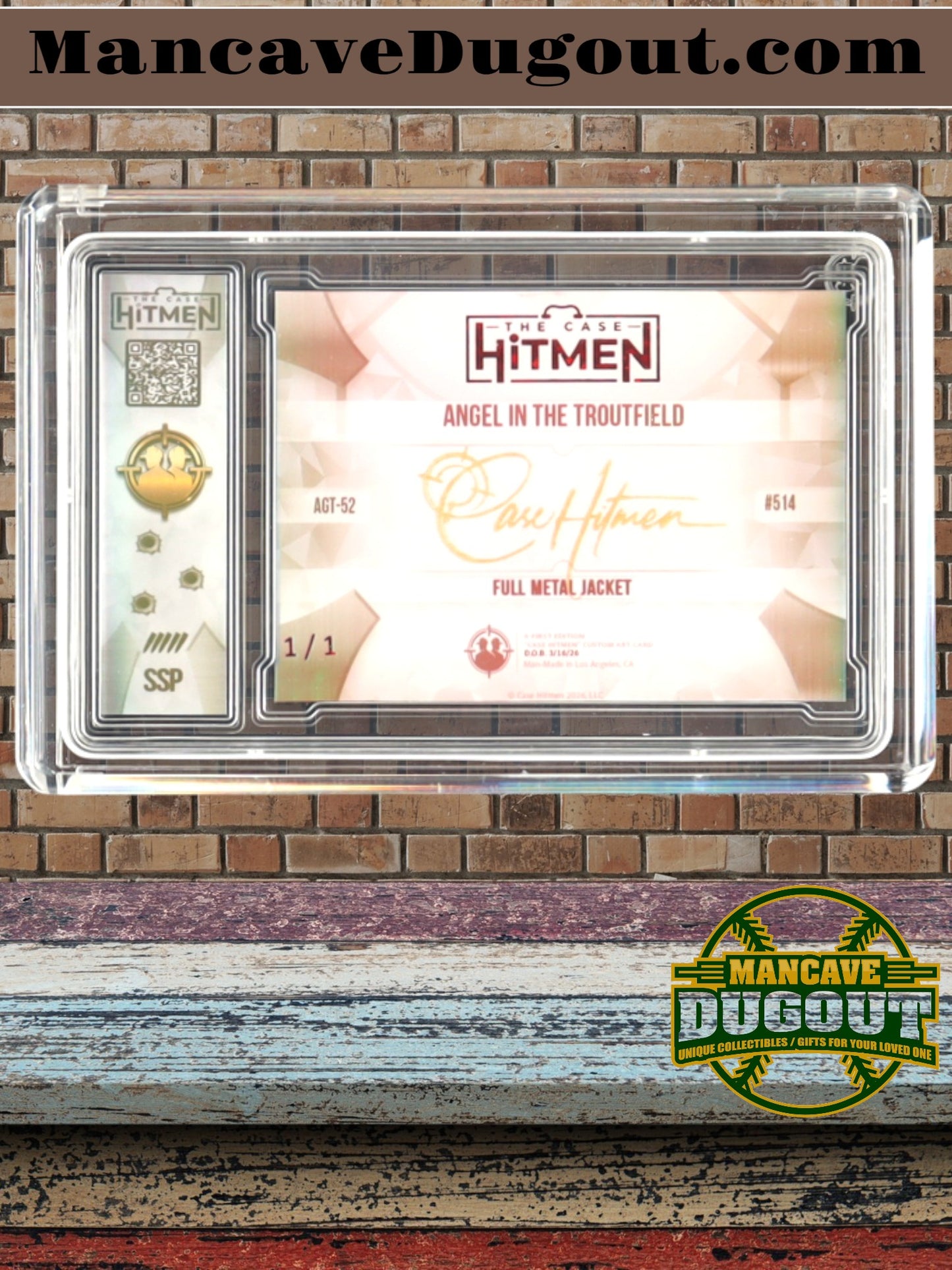 Mike Trout – Angel In The Troutfield – Full Metal Jacket - 2026 The Case Hitmen • Artist Proof 1/1
