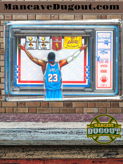 LeBron James – “LeChase Is On” – Sphere Variation-2026 The Case Hitmen – 1/1 Custom Art Card