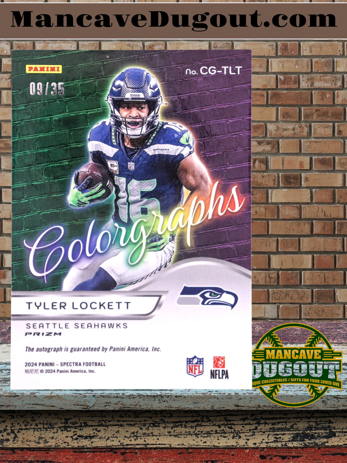 Tyler Lockett 2024 Panini Spectra Colorgraphs Neon Green #TLT – 09/35