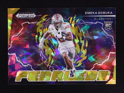 Emeka Egbuka — 2025 Panini Prizm Draft Picks - Fearless • Gold Ice Parallel • Rookie Card (#2)