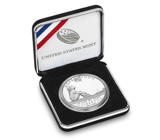 2017 Boys Town Centennial Commemorative P 90 Silver Dollar Proof