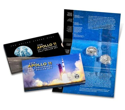 2019-Apollo 11 50th half dollar set