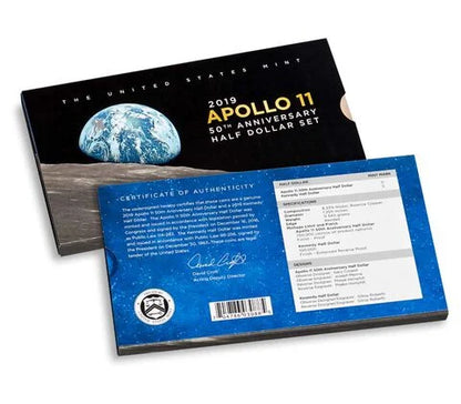 2019-Apollo 11 50th half dollar set