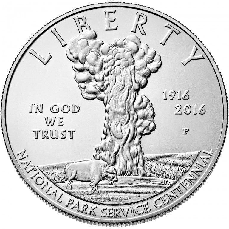 2016 - 100th Anniversary of the National Park Service Proof Silver Dollar - Philadelphia (P)