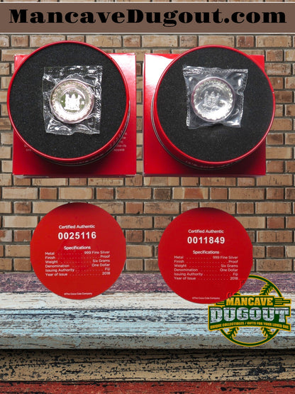6-Gram Silver Bottle Caps-Coca-Cola-2018