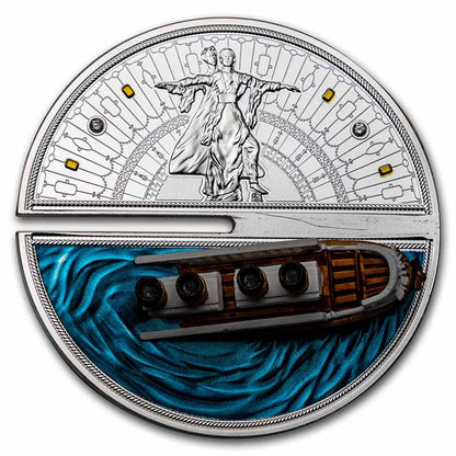 2022 Niue 110th Anniversary of the Titanic Sinking 3D Colorized 2 oz Silver Coin