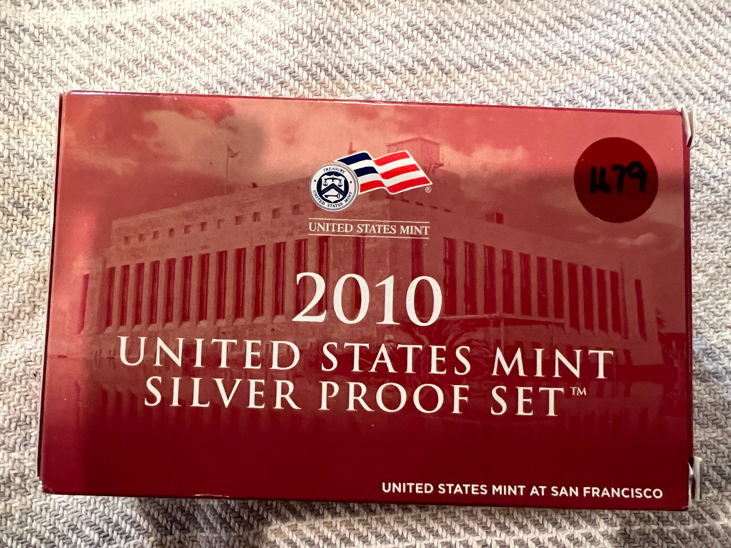 2010 SILVER PROOF SET in OGP Red Box with COA (14 coins, Choice BU)