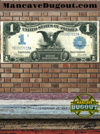 SERIES 1899 ONE DOLLAR SILVER CERTIFICATE LARGE NOTE-7813A