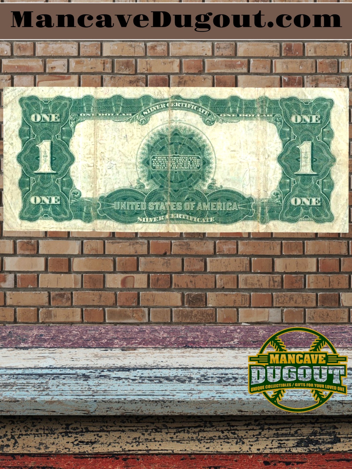 SERIES 1899 ONE DOLLAR SILVER CERTIFICATE LARGE NOTE-7813A