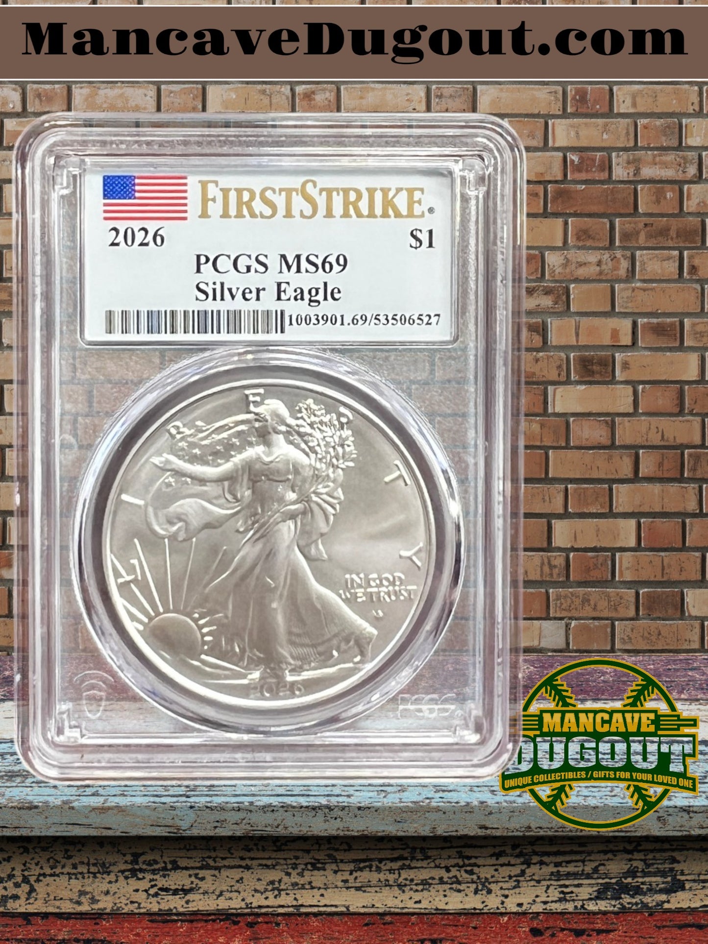 2026 American Silver Eagle $1 - PCGS MS69 — First Strike — 1 oz .999 Fine Silver