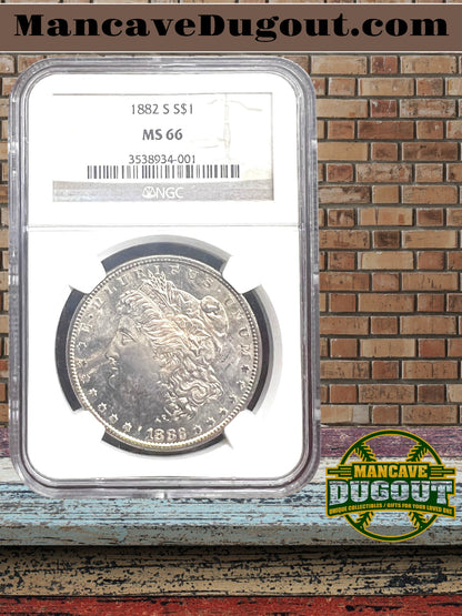 1882 S Morgan Dollar – NGC MS66