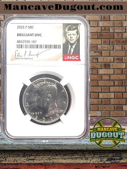 2025 P Kennedy Half Dollar – NGC BU