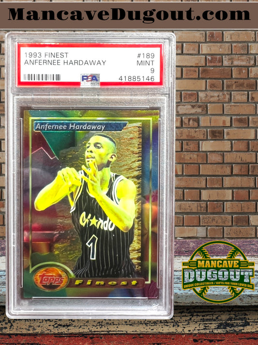 1993 Finest Anfernee Hardaway Rookie Card RC #189 – PSA 9