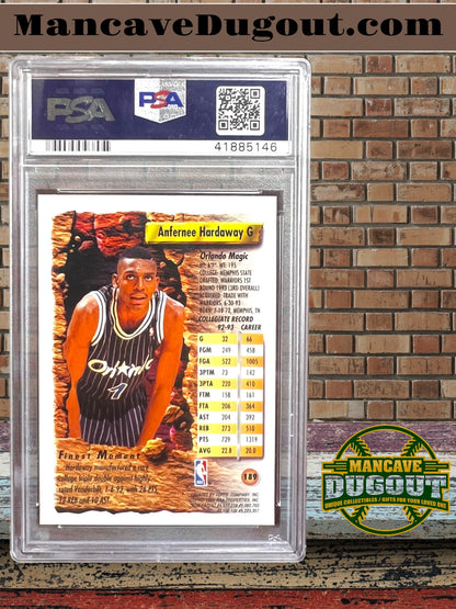 1993 Finest Anfernee Hardaway Rookie Card RC #189 – PSA 9