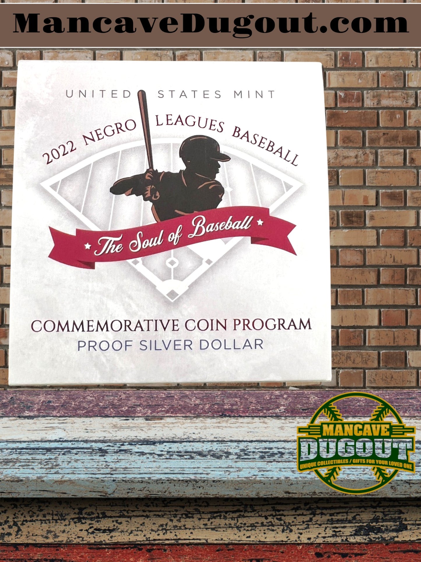 2022 - Negro Leagues Baseball Proof Silver Dollar