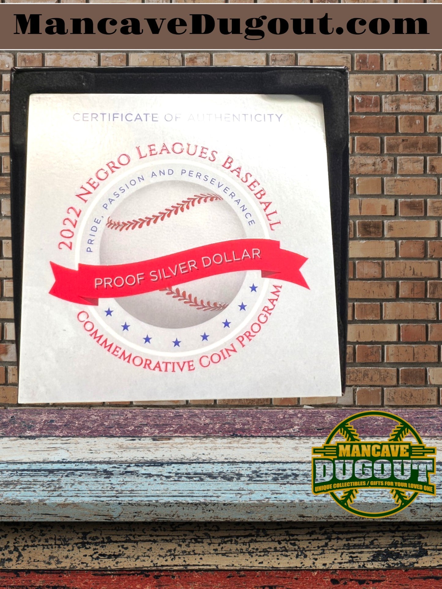 2022 - Negro Leagues Baseball Proof Silver Dollar