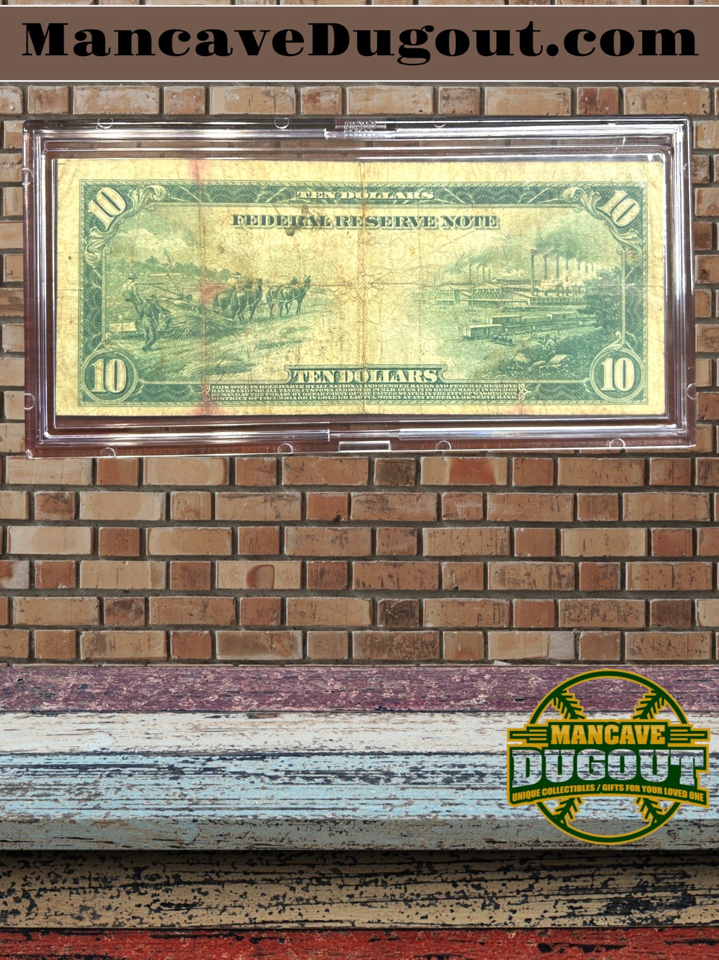 1914 $10 Federal Reserve Note – Large Size - Richmond, Virginia • District 5 E • Blue Seal • Fine – VG Condition