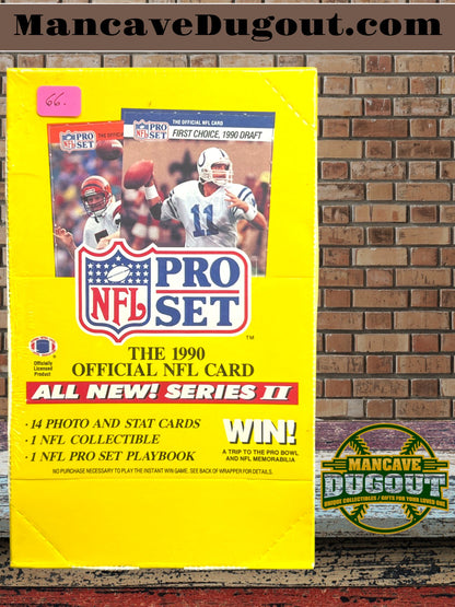 1990 NFL Pro Set – Football Series 2 - Factory Sealed Box • Original Wax • Emmitt Smith Rookie Chase