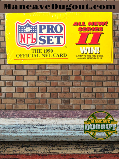 1990 NFL Pro Set – Football Series 2 - Factory Sealed Box • Original Wax • Emmitt Smith Rookie Chase