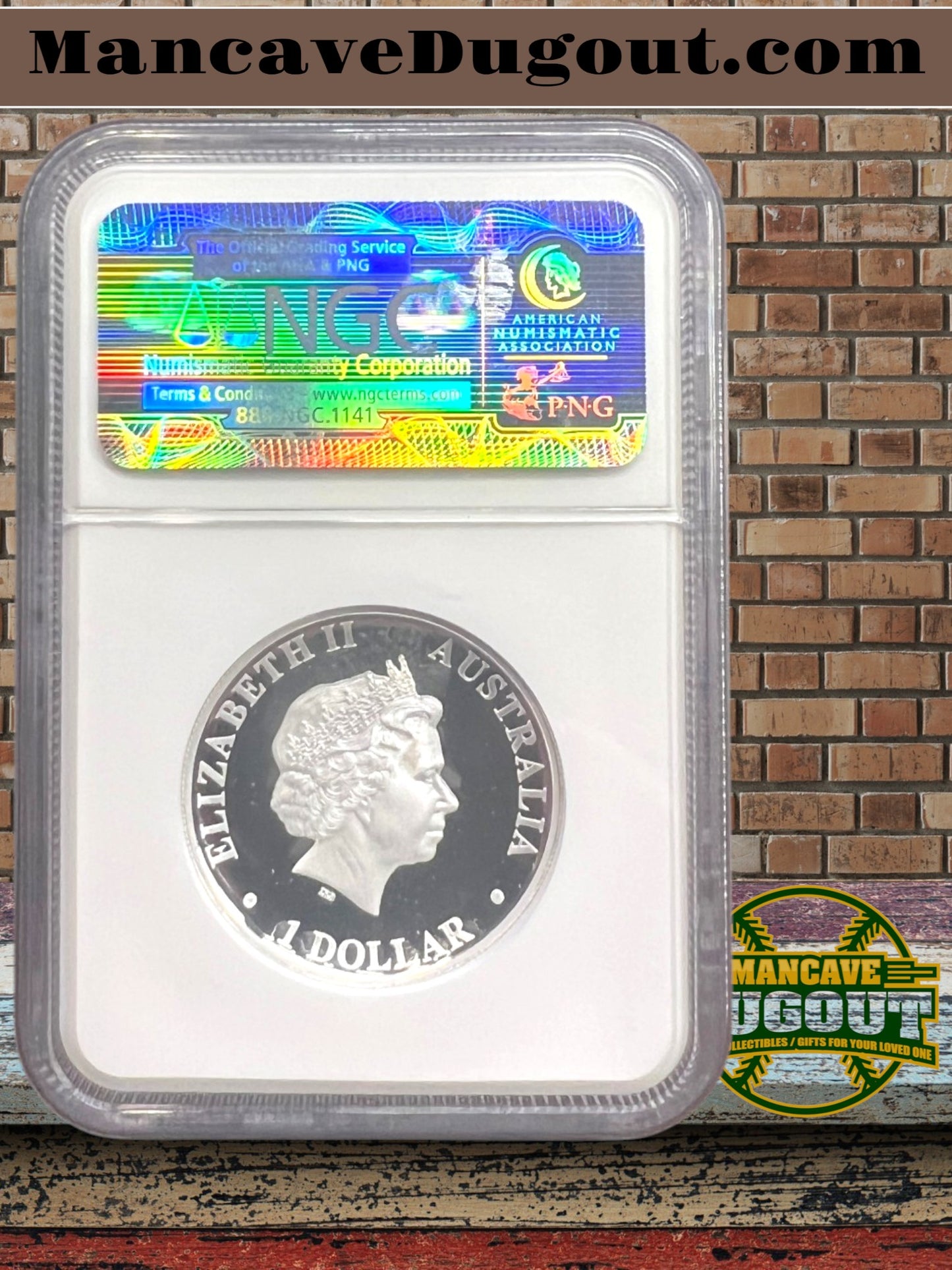 2016 P Australia S$1 Kangaroo-High Relief • NGC PF69 Ultra Cameo-“One of First 2500” – Early Release Designation