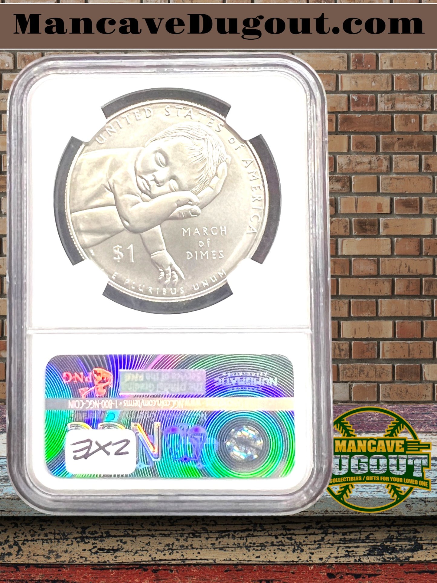 2015 P March of Dimes Silver Dollar - First Day of Issue • NGC MS69 Philadelphia Mint