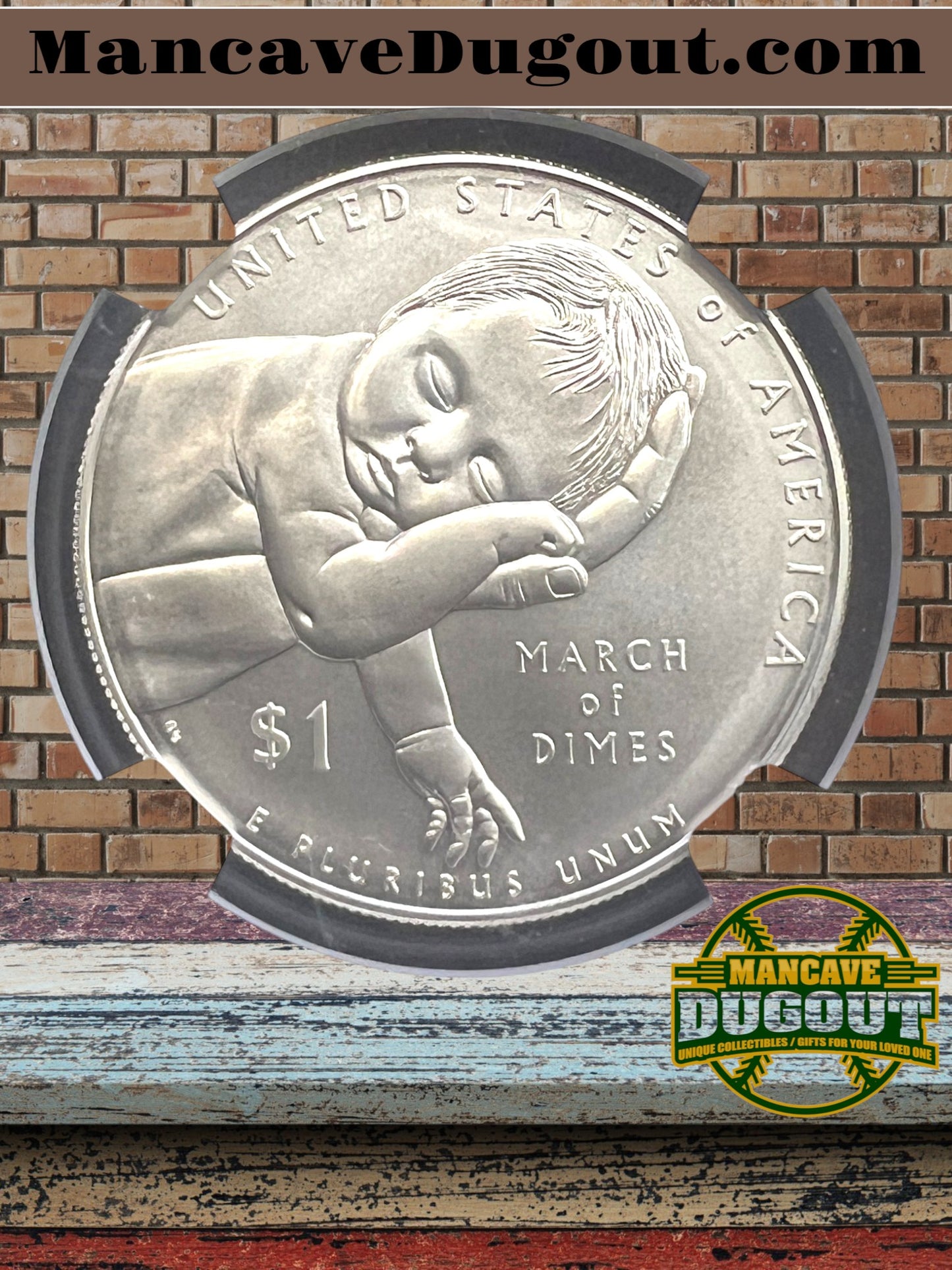 2015 P March of Dimes Silver Dollar - First Day of Issue • NGC MS69 Philadelphia Mint
