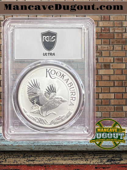 2024 P125 Australia Kookaburra — PCGS MS70 - 1.00 oz .9999 Silver • Perth Mint • Perfect MS70