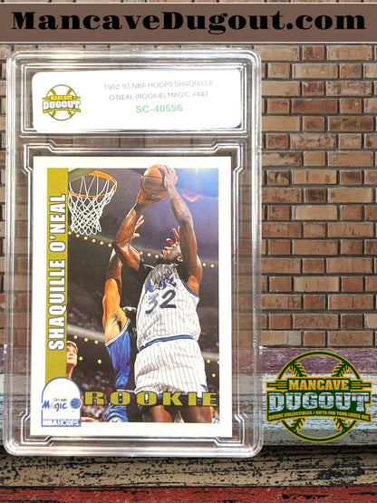 Shaquille O’Neal — 1992 93 NBA Hoops #442 - Orlando Magic Rookie — Mancave Holder