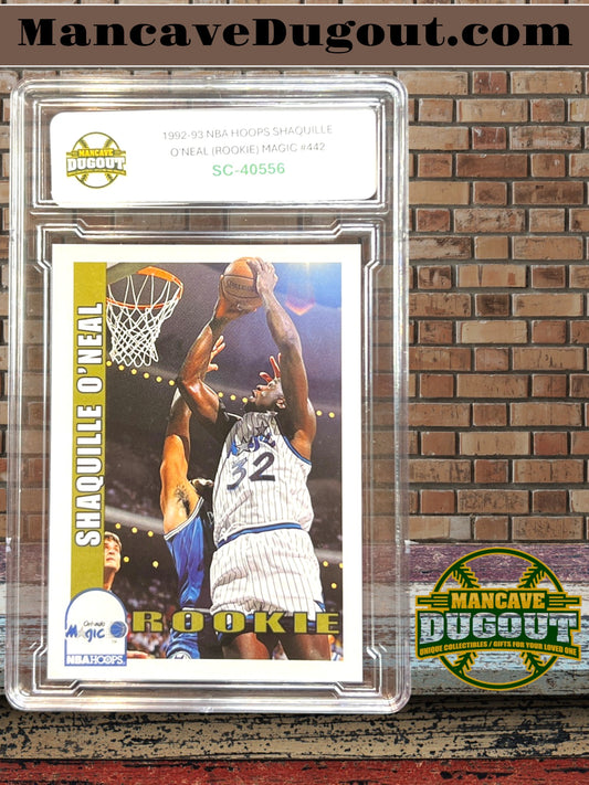 Shaquille O’Neal — 1992 93 NBA Hoops #442 - Orlando Magic Rookie — Mancave Holder