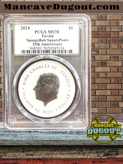 2024 Ultra Breaks Pop Culture - SpongeBob SquarePants – 25th Anniversary - PCGS MS70 – Silver Label