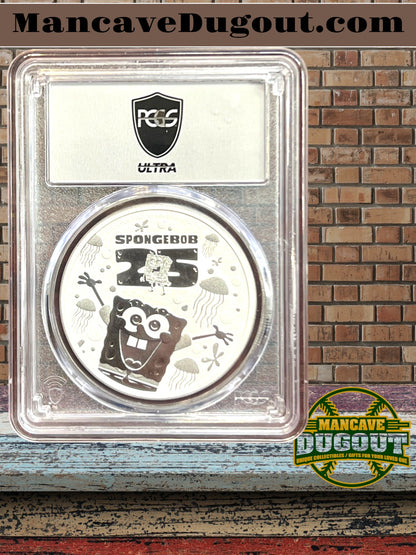 2024 Ultra Breaks Pop Culture - SpongeBob SquarePants – 25th Anniversary - PCGS MS70 – Silver Label