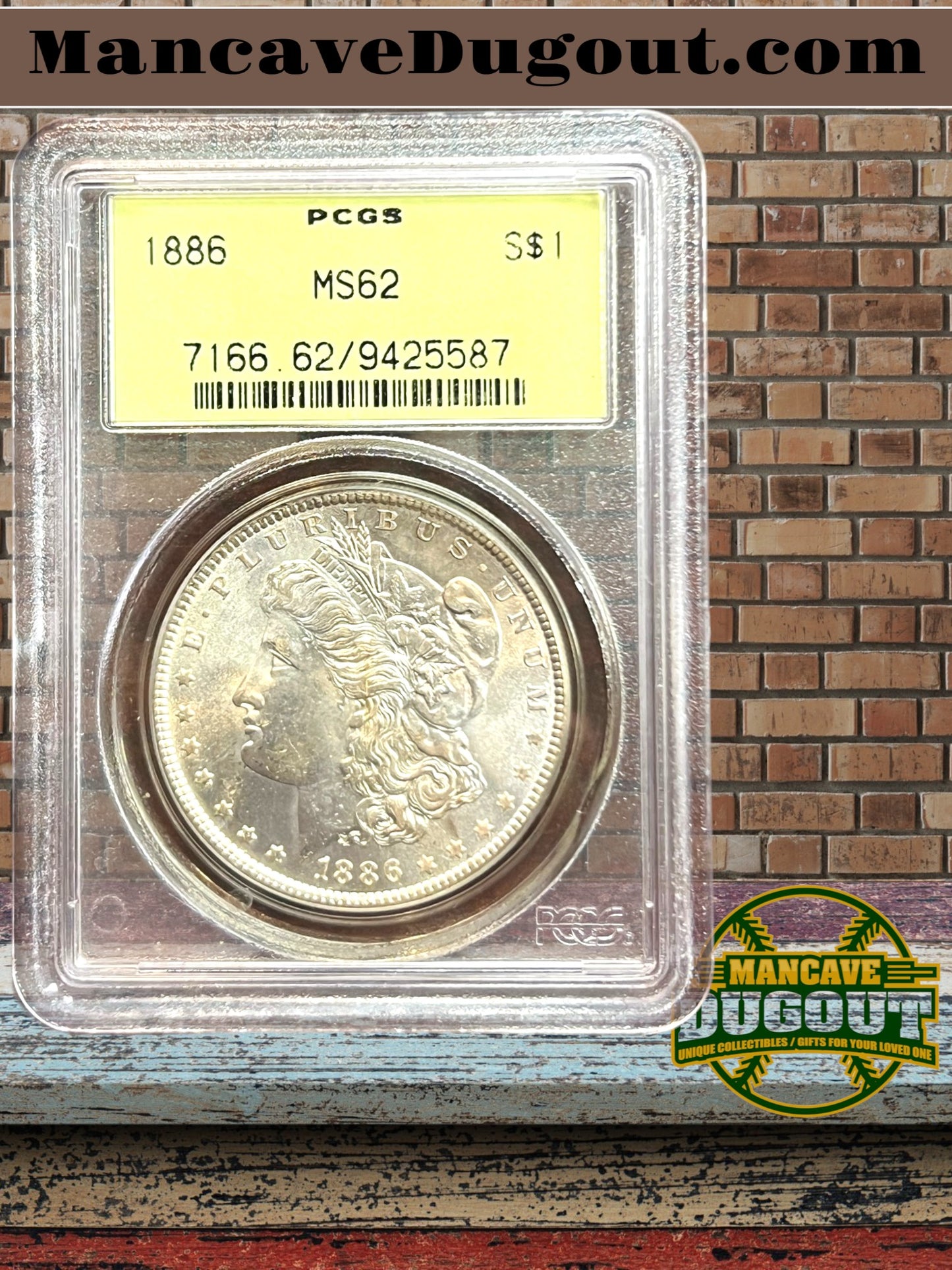 1886 Morgan Silver Dollar – PCGS MS62 - Certified Mint State • Classic Type Coin • Strong Collector Appeal