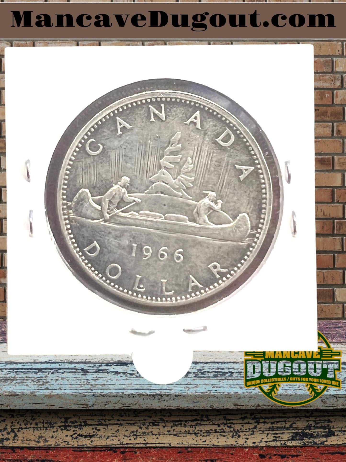 1966 Canada Voyageur Silver Dollar - $1 Coin • 80% Silver • Computer Graded XF