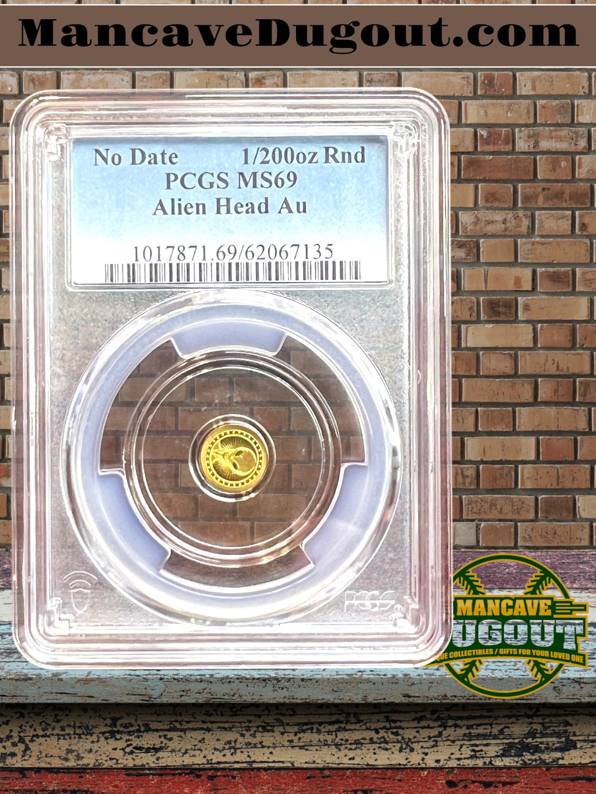 Alien Head Gold Coin — PCGS MS69 - 1/200 oz • .9999 Fine Gold • Limited Mintage: 2,000