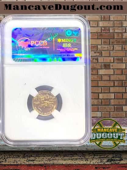 2019 W American Gold Eagle – 1/10 oz Proof - West Point Mint • .9167 Fine Gold • Premium Mancave Holder Display