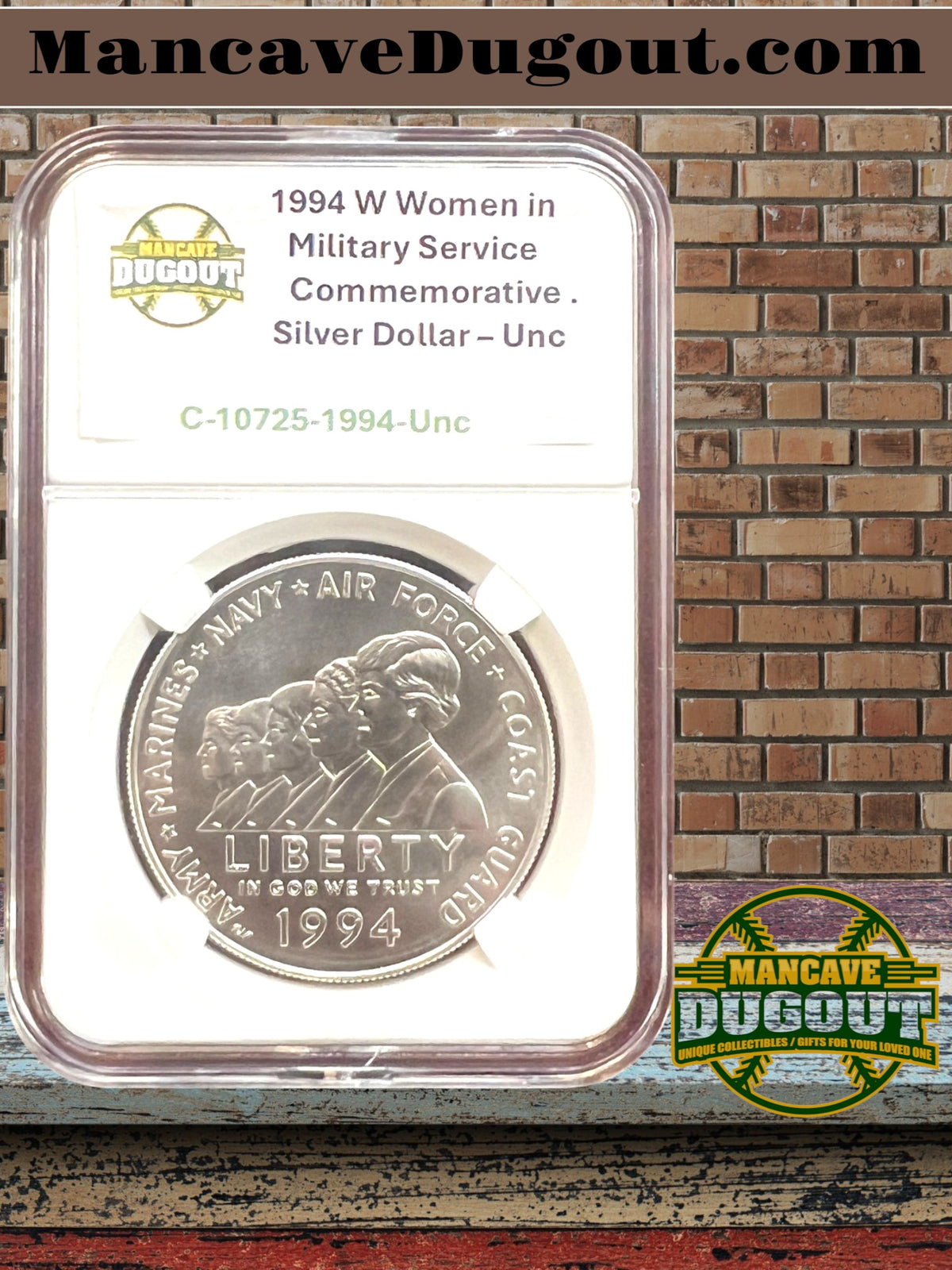 1994 P Women in Military Service Commemorative Silver Dollar – Uncirc • U.S. Mint Honoring America’s Women Veterans • 90% Silver