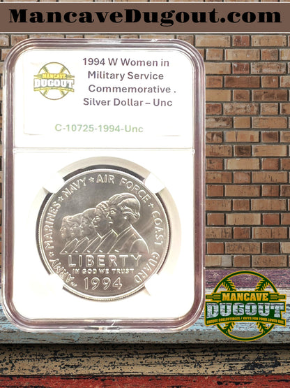 1994 P Women in Military Service Commemorative Silver Dollar – Uncirc • U.S. Mint Honoring America’s Women Veterans • 90% Silver