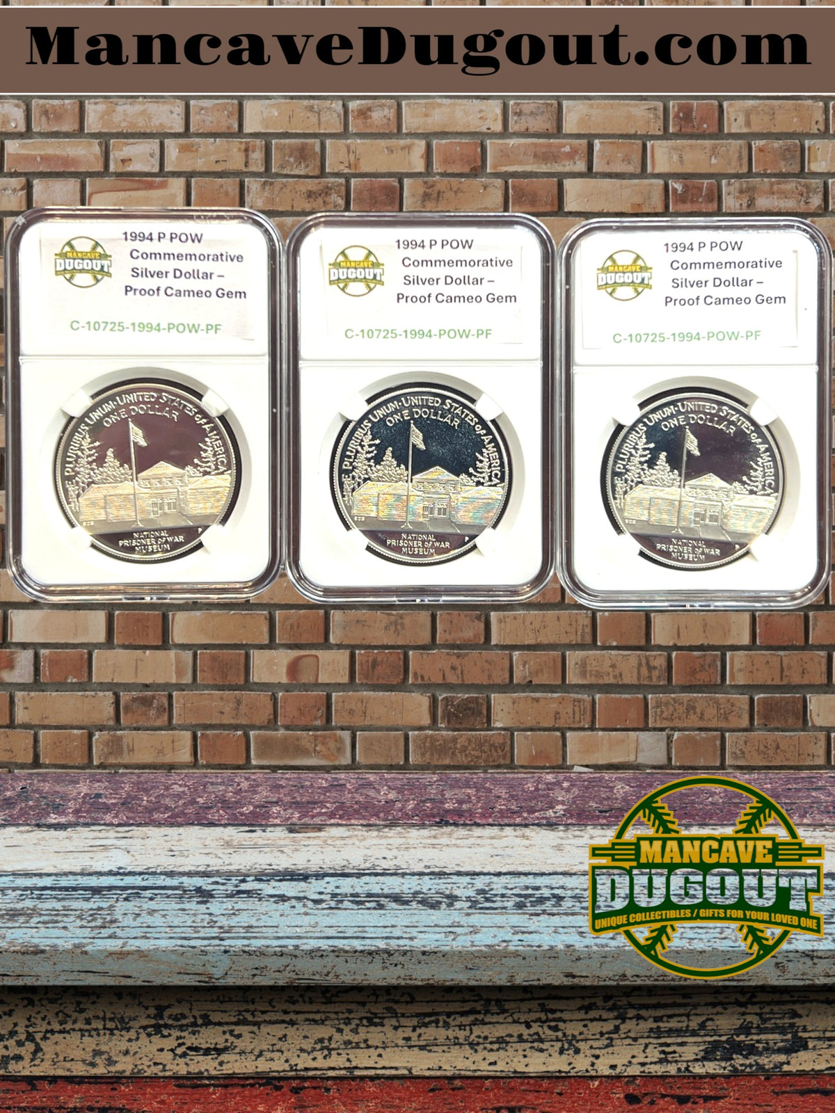 1994 P Prisoner of War (POW) Commemorative Silver Dollar – Proof Cameo Gem