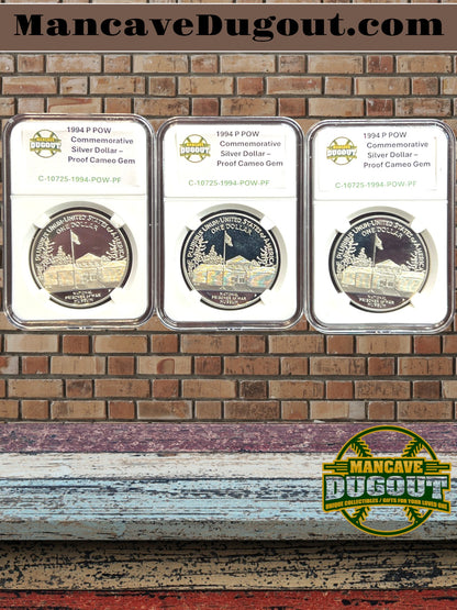1994 P Prisoner of War (POW) Commemorative Silver Dollar – Proof Cameo Gem