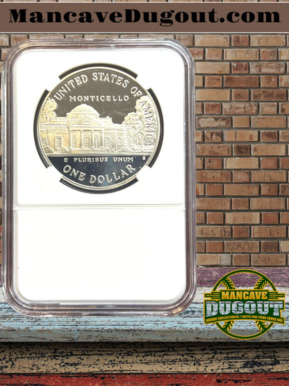 1993 S Thomas Jefferson Commemorative Silver Dollar – Proof Cameo