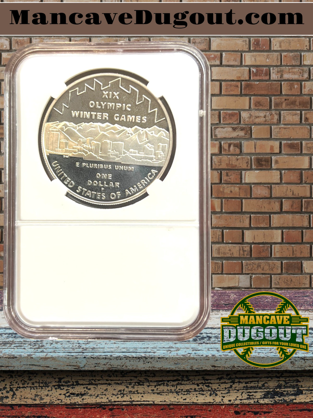 2002 P Salt Lake City Olympic Commemorative Silver Dollar – Proof Cameo