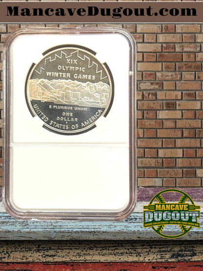 2002 P Salt Lake City Olympic Commemorative Silver Dollar – Proof Cameo